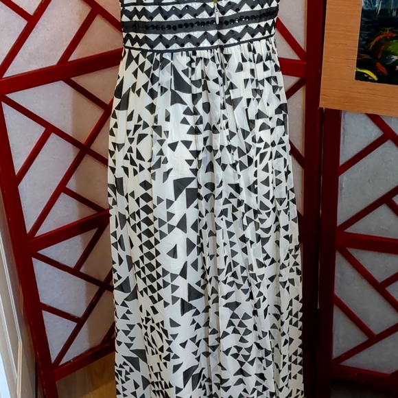 Silk BCBGMAXAZRIS Sequin Embellished Maxi - Picture 6 of 9